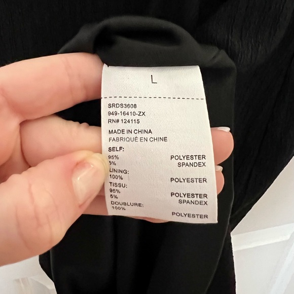 Sophie Rue Asymmetrical Black Cut-out Mini Dress, Large, Nordstrom Rack - Picture 8 of 8